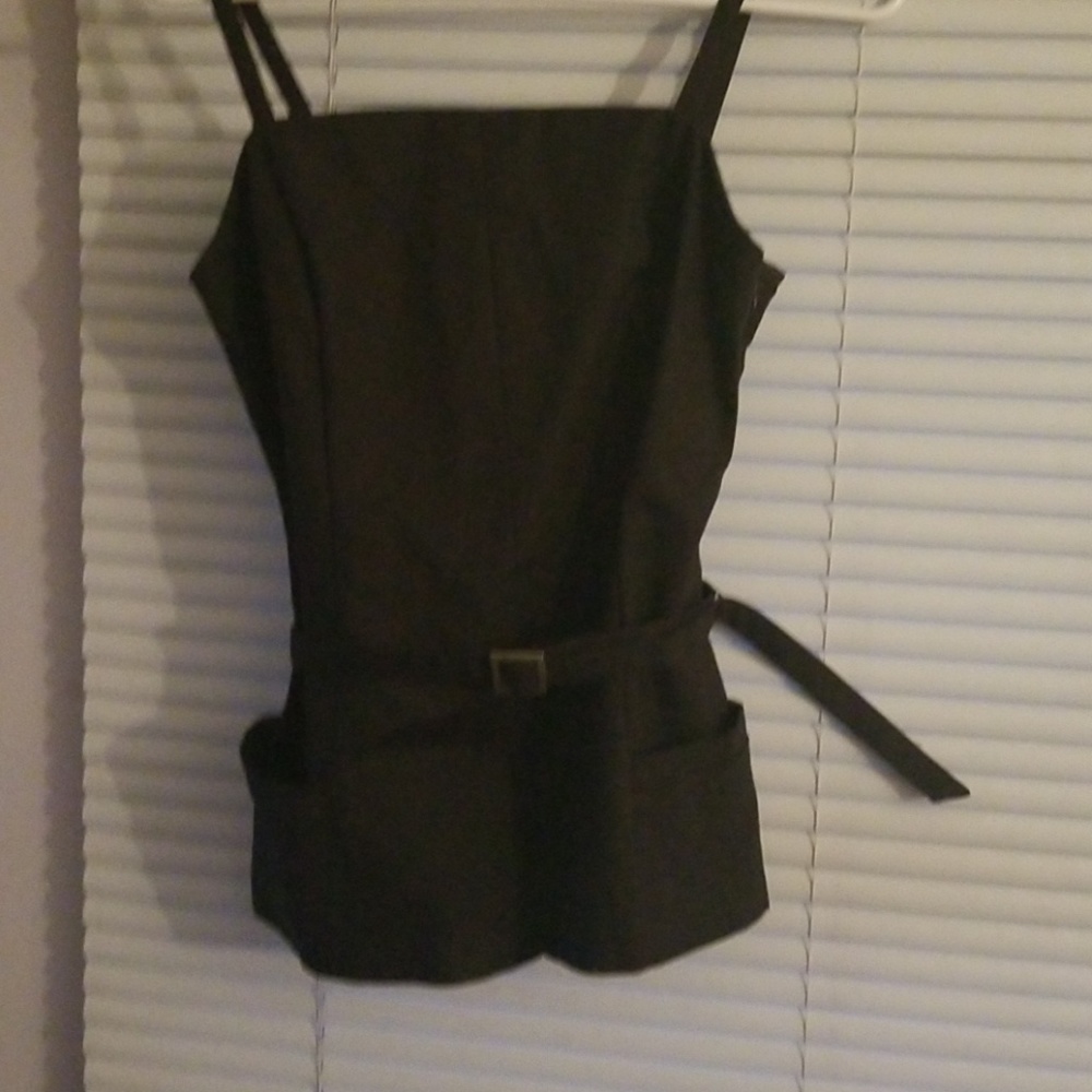 Spaghetti Strap Belted Top